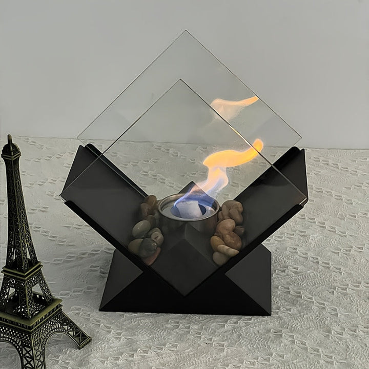 Einzigartiger tragbarer Heizstrahler aus Metall mit Kerzenheizung für draußen und drinnen