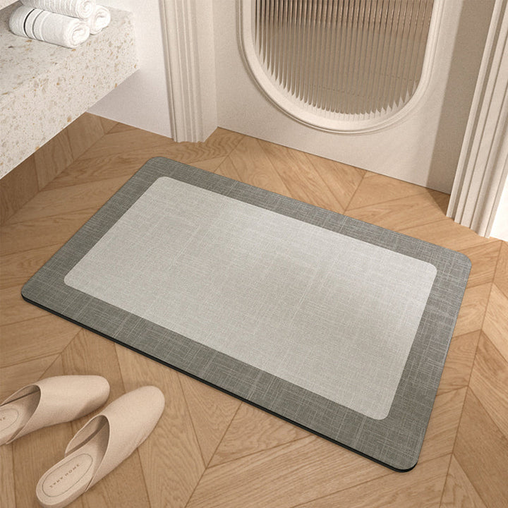 Minimalist Non-Slip Bathroom Mat – Super Absorbent &amp; Quick Drying