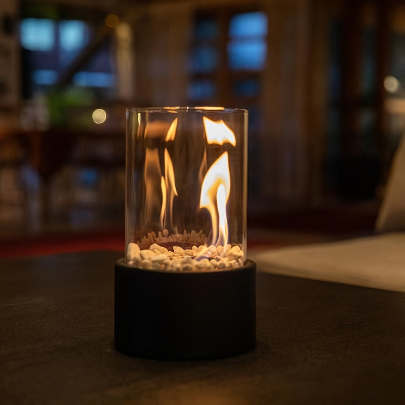 Decorative table fireplace lamp – ideal for home and cozy evenings
