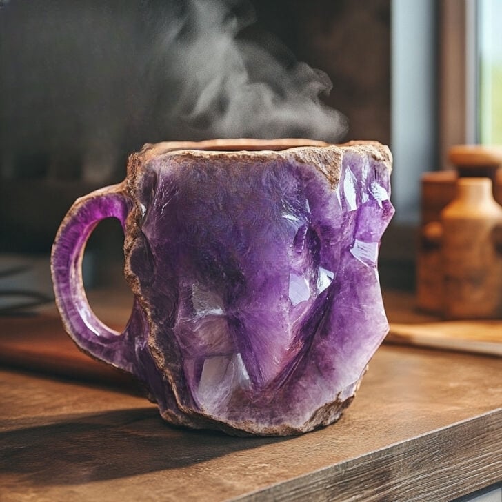 Coffee cups made of mineral crystal – elegance with every sip 
