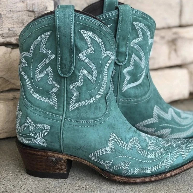 Women's Cowboy Boots with Embroidery