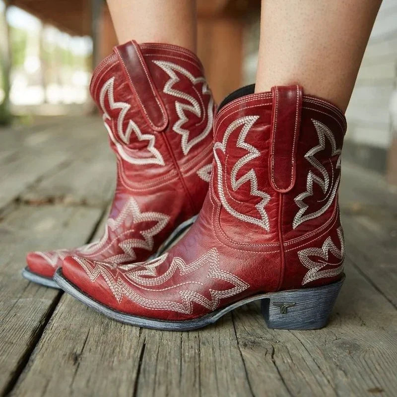 Women's Cowboy Boots with Embroidery