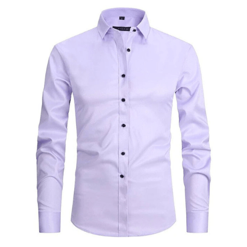 Men's stretch shirt with wrinkle-free structure