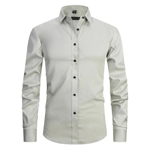 Men's stretch shirt with wrinkle-free structure