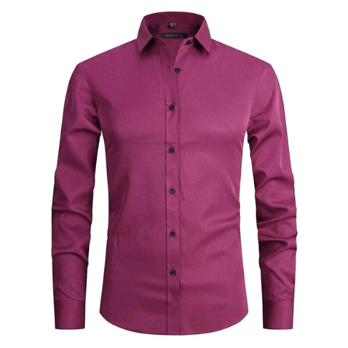Men's stretch shirt with wrinkle-free structure