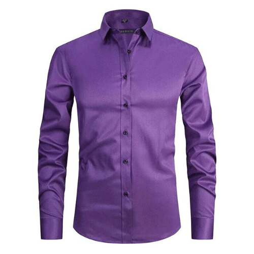 Men's stretch shirt with wrinkle-free structure