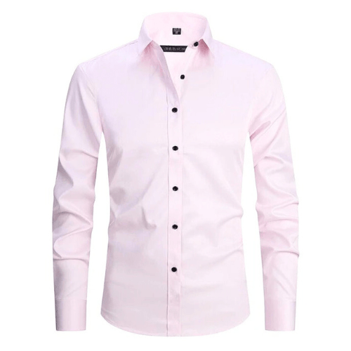 Men's stretch shirt with wrinkle-free structure