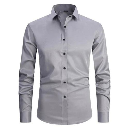 Men's stretch shirt with wrinkle-free structure