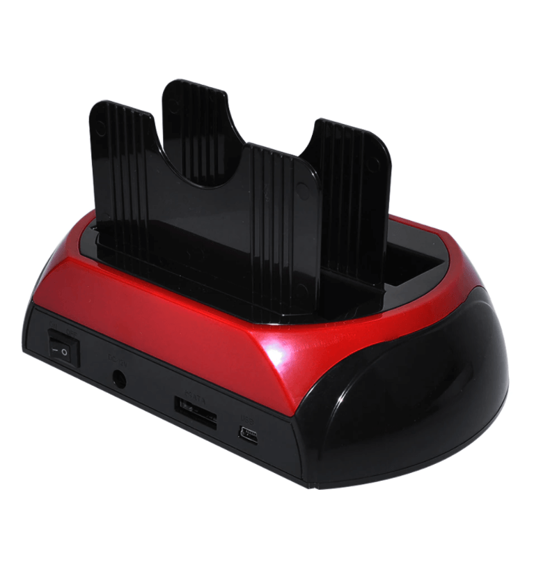 USB hard drive docking station with card reader &amp; plug-and-play function