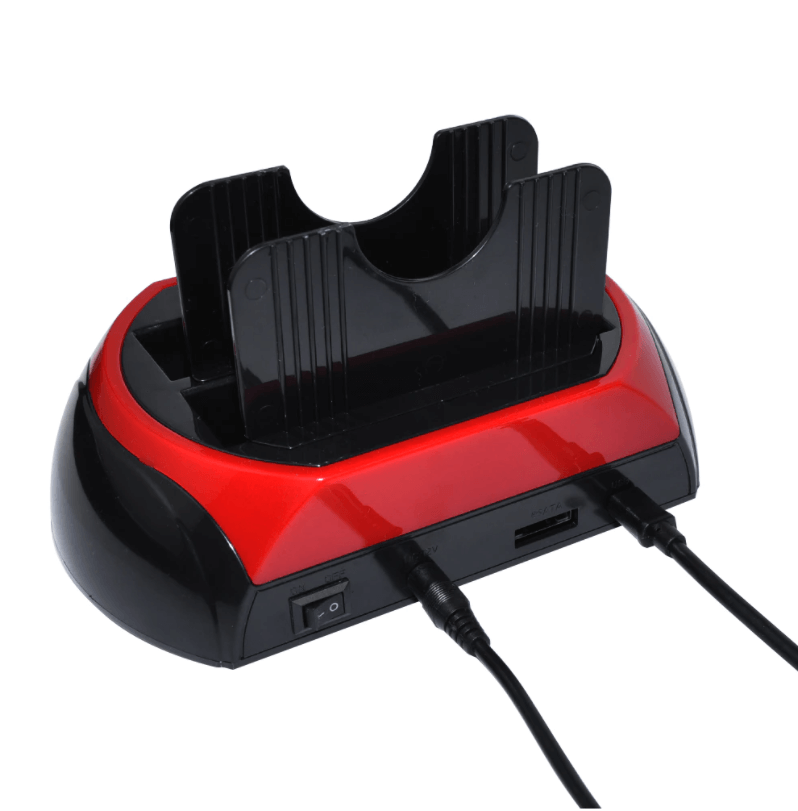 USB hard drive docking station with card reader &amp; plug-and-play function