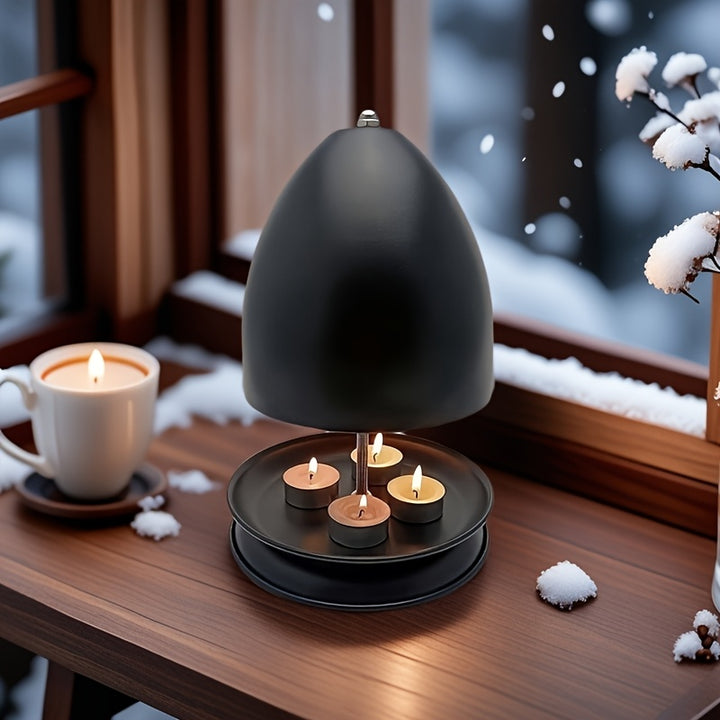 Einzigartiger tragbarer Heizstrahler aus Metall mit Kerzenheizung für drinnen und draußen