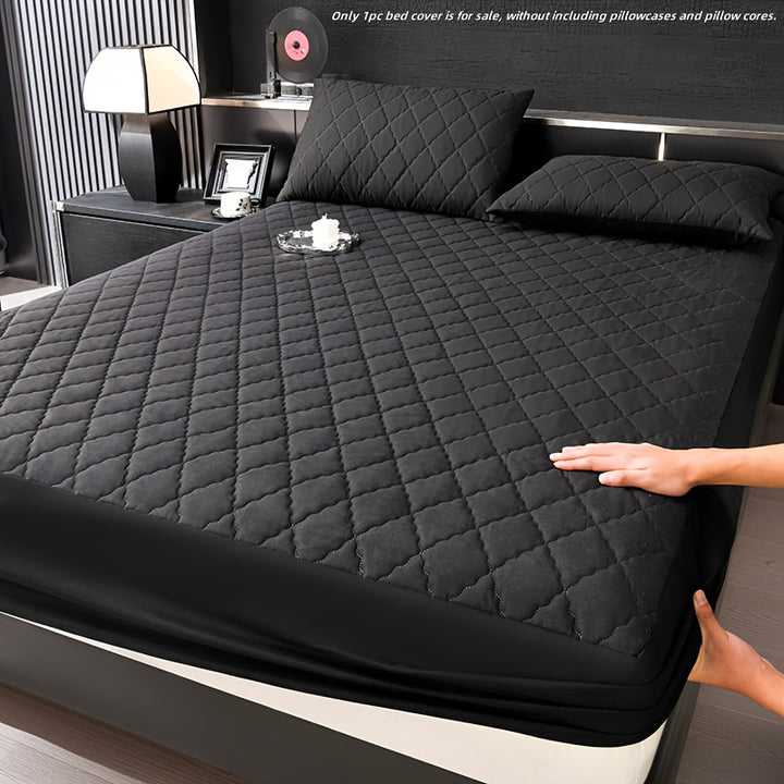 Fitted sheet with geometric pattern