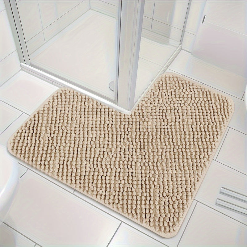 L-shaped corner shower mat – Soft, absorbent &amp; non-slip