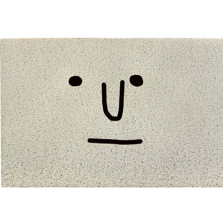PVC-Rutschfester Fußmatte mit Smiley-Gesicht Bedruckter Eingangsbereich-Teppich