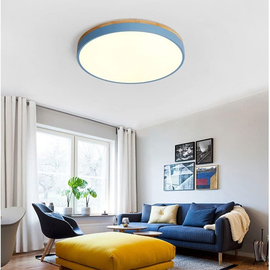Modern LED ceiling light with a round design for living rooms and bedrooms