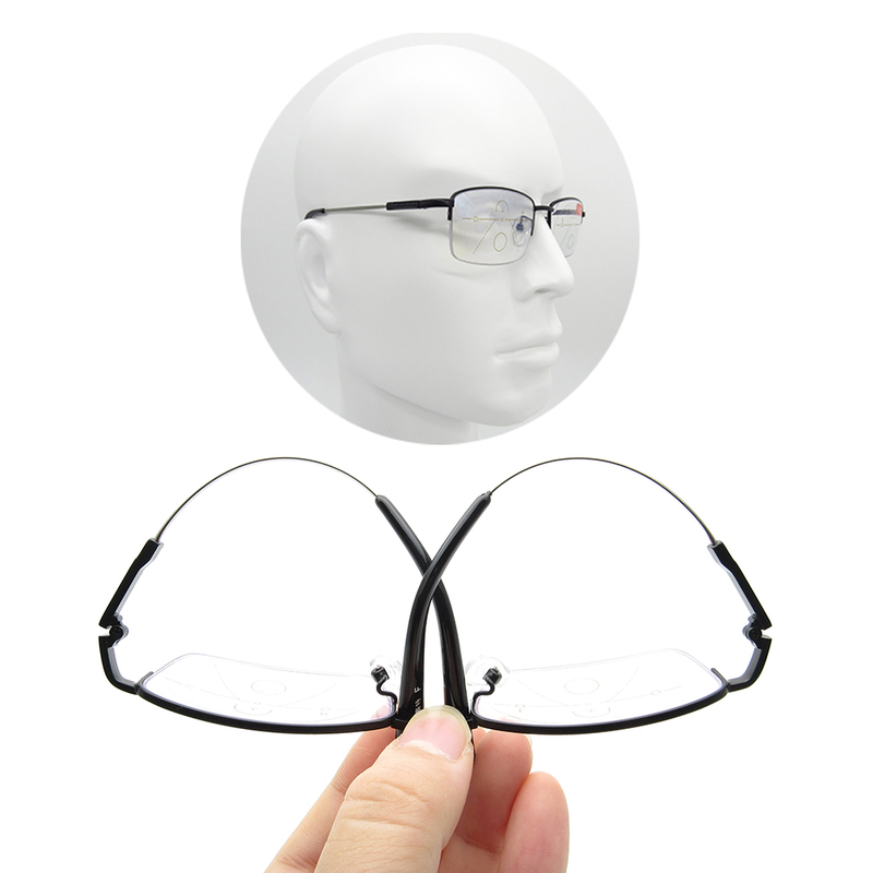 Unisex glasses with blue light filter and smart zoom
