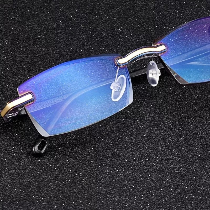 Rimless sunglasses with UV protection – ultra-lightweight &amp; stylish for men