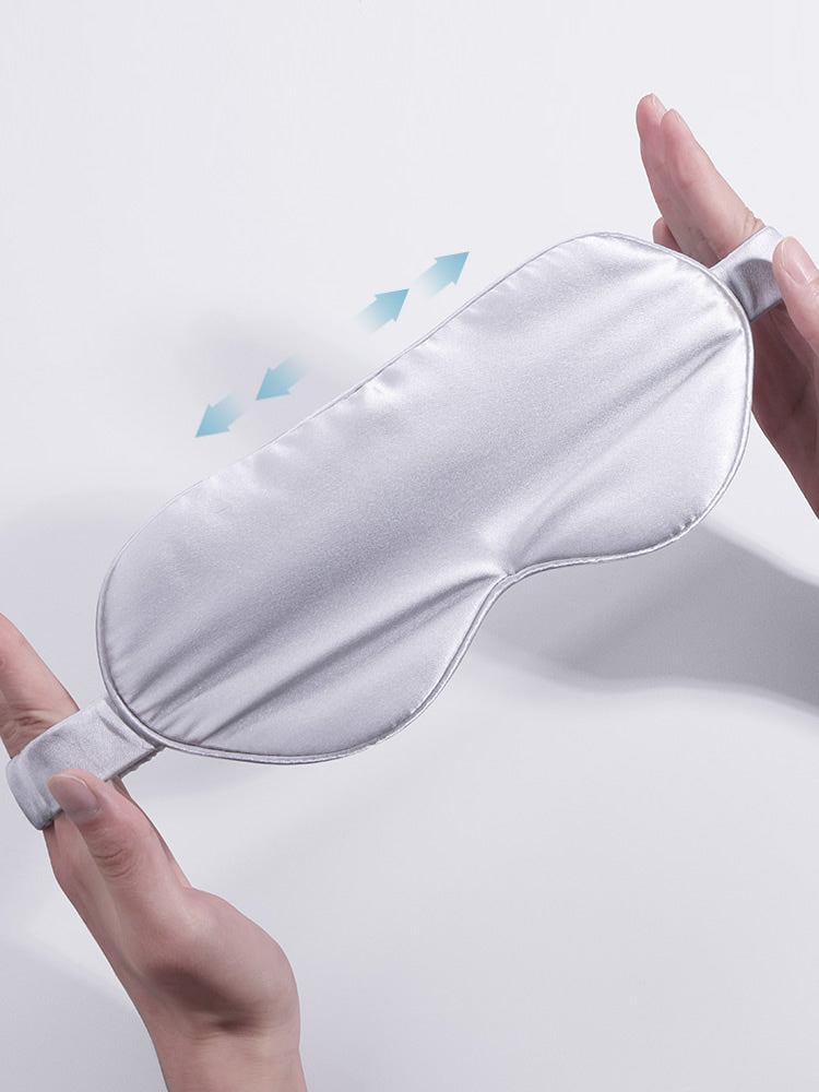 Simple sleep mask for women – eye mask with piping and elastic band