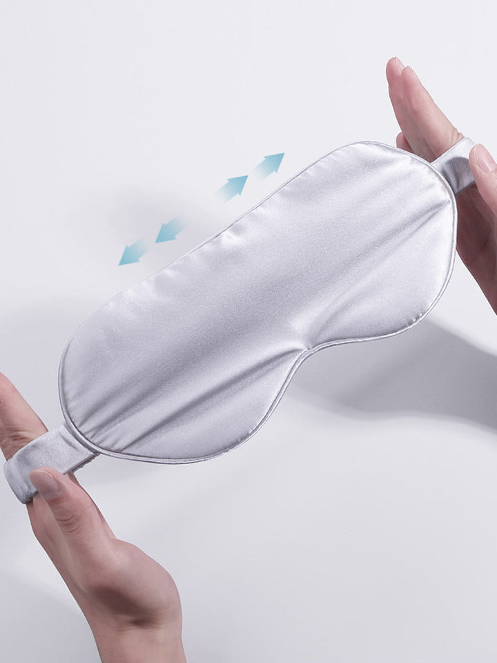 Simple sleep mask for women – eye mask with piping and elastic band