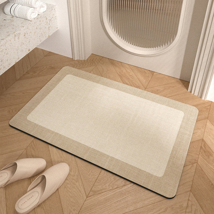 Minimalist Non-Slip Bathroom Mat – Super Absorbent &amp; Quick Drying