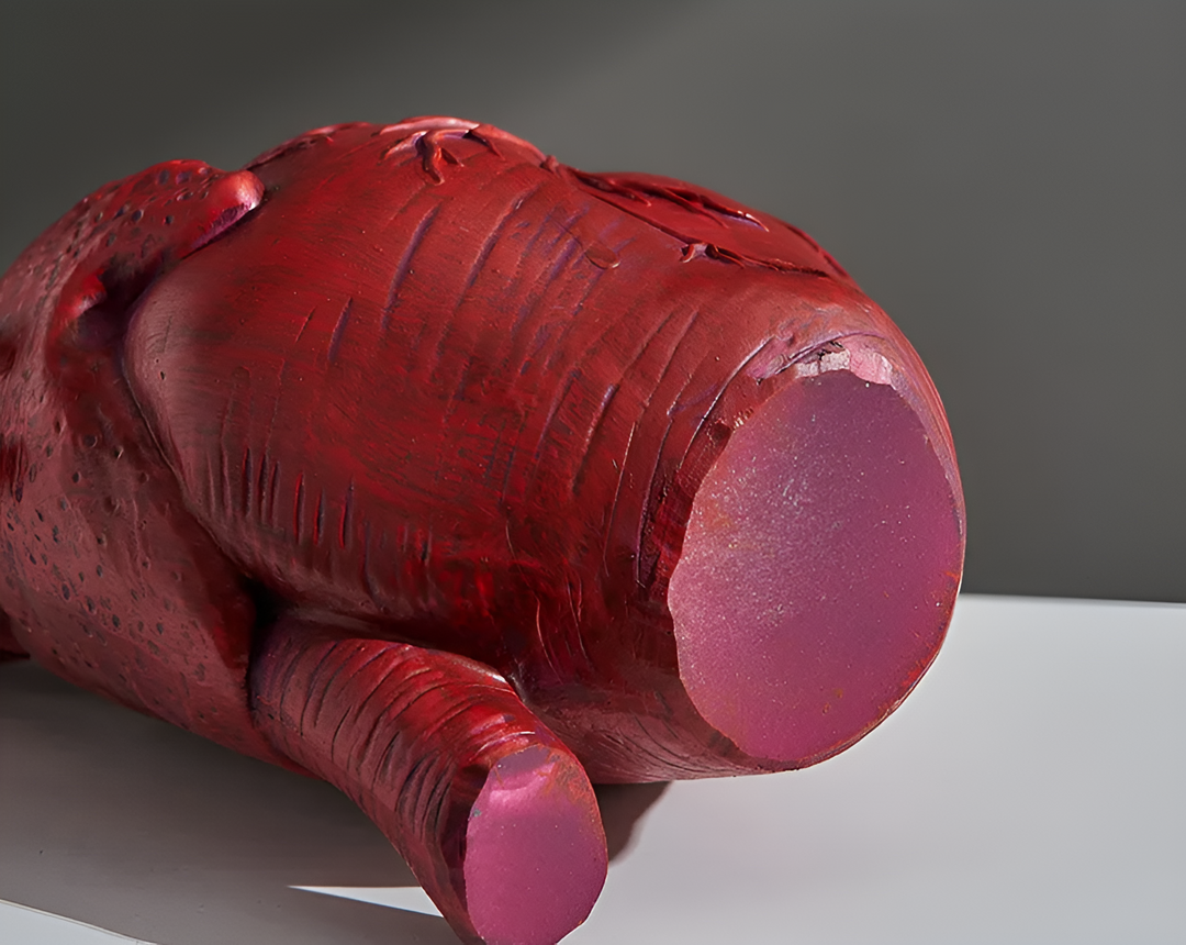 Dekorative Keramikvase mit Herzdesign
