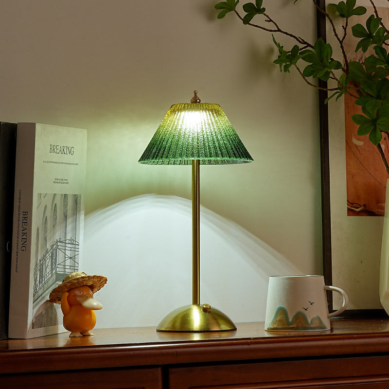 Glass Table Lamp Modern Decorative Bedside Light