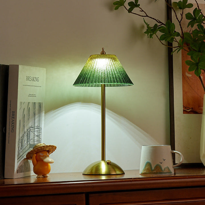 Glass Table Lamp Modern Decorative Bedside Light