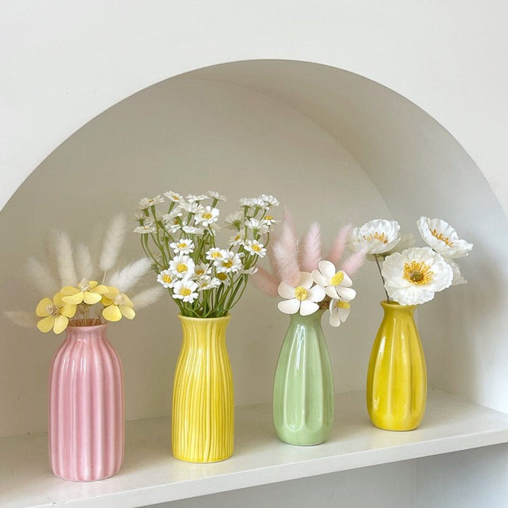 Keramik Blumenvase Minimalistisches Design