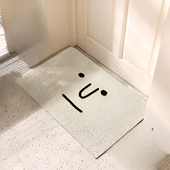 PVC-Rutschfester Fußmatte mit Smiley-Gesicht Bedruckter Eingangsbereich-Teppich