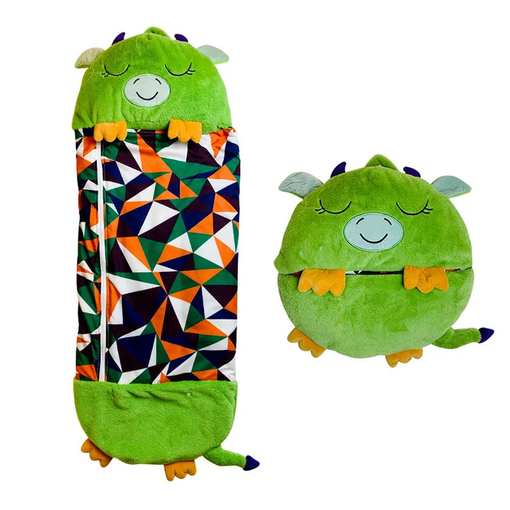 Cozy plush sleeping bag for children