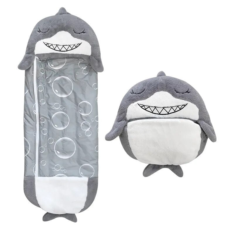 Cozy plush sleeping bag for children