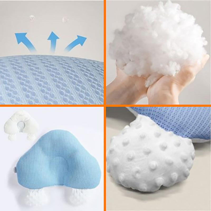 Ergonomic baby sleeping pillow with adjustable support
