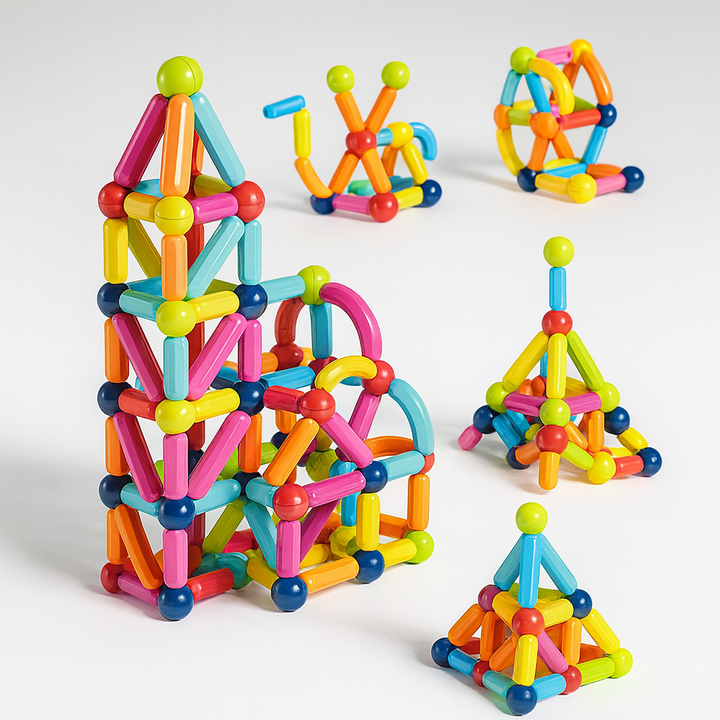 Magnetic Building Blocks Learning Toy Set