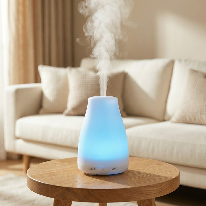 Ultraschall-Aroma-Diffuser im eleganten Vasen-Design mit leuchtenden LED-Farben