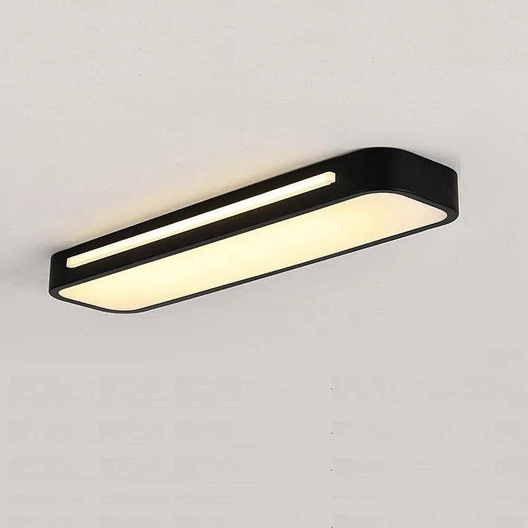 Nordic LED ceiling light – elongated, dimmable &amp; modern