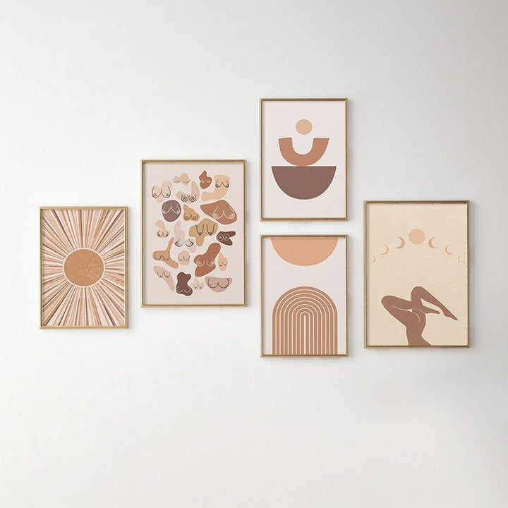 Leinwand-Wandkunst Boho Abstraktes Design