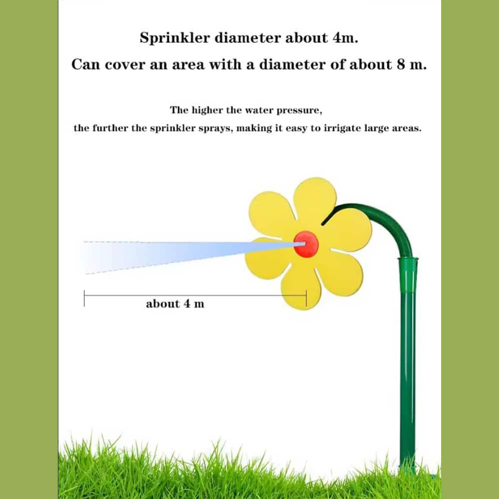 Blumenförmiger dekorativer Gartensprenger