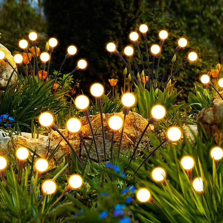 Solar-Gartenstecklichter 2er-Pack 70 cm 6 LED