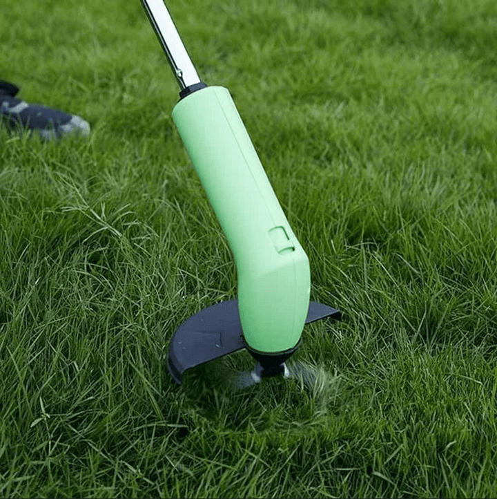 Compact cordless lawn trimmer for precise garden care