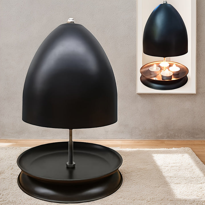 Einzigartiger tragbarer Heizstrahler aus Metall mit Kerzenheizung für drinnen und draußen