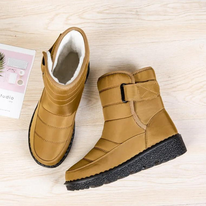 Women's Snow Boots with Non-Slip Sole and Waterproof Design 
