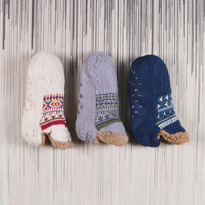 Unisex cozy socks with anti-slip sole 