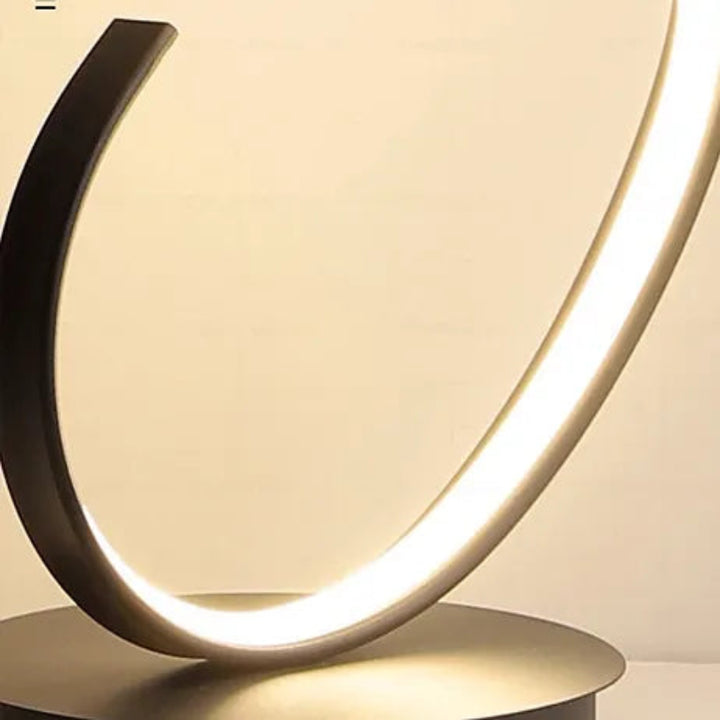 Minimalist LED floor lamp with floating light design