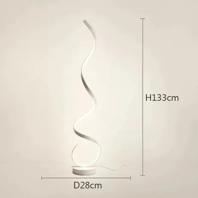 Minimalist LED floor lamp with floating light design