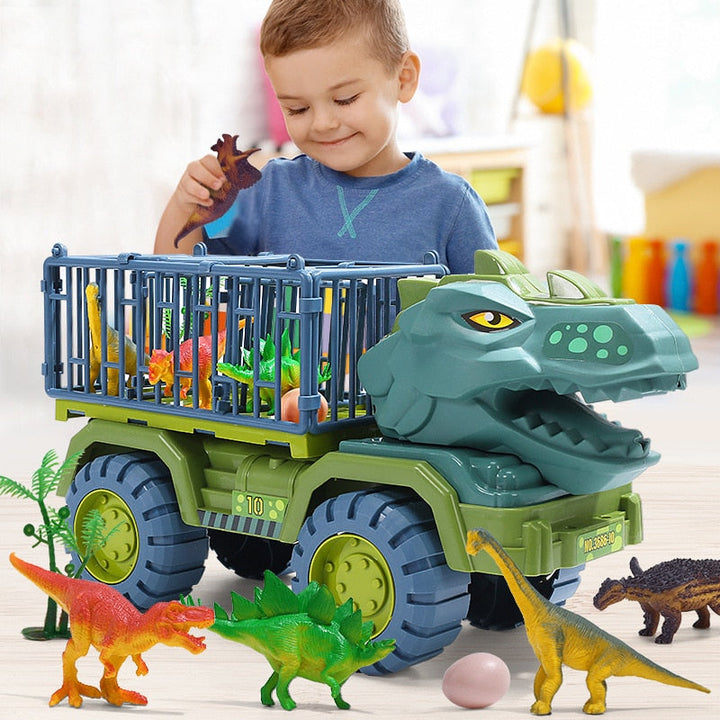 Dinosaur Truck Playset for Children with Figures