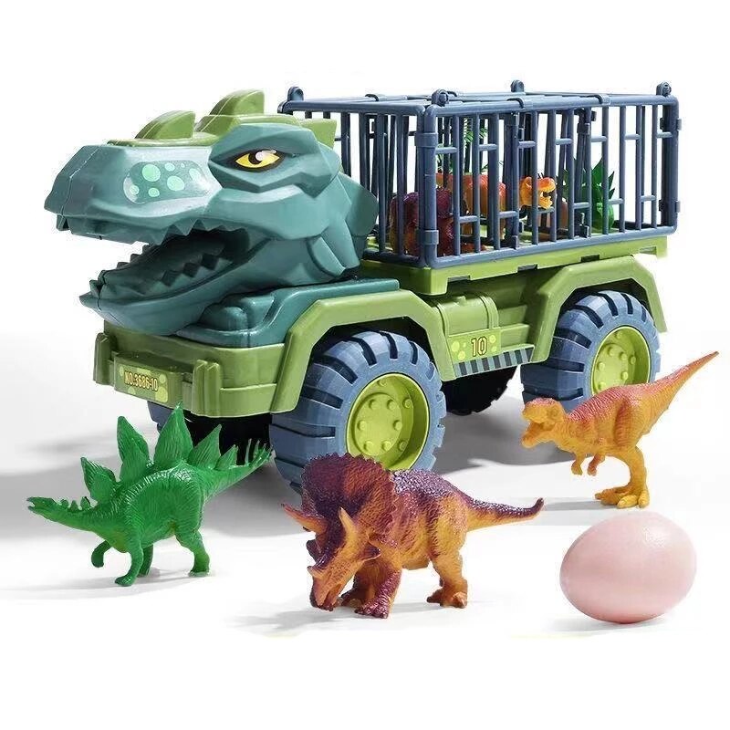 Dinosaur Truck Playset for Children with Figures