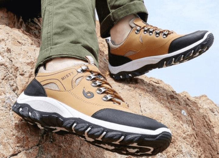 Men's hiking boots with supportive design