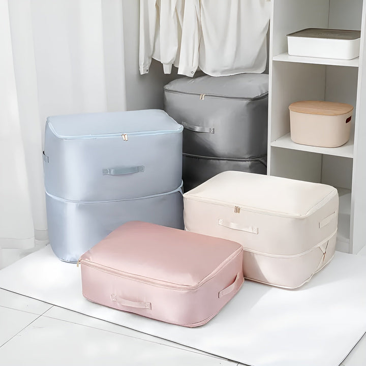 Space-saving airtight storage bags for clothes and bedding
