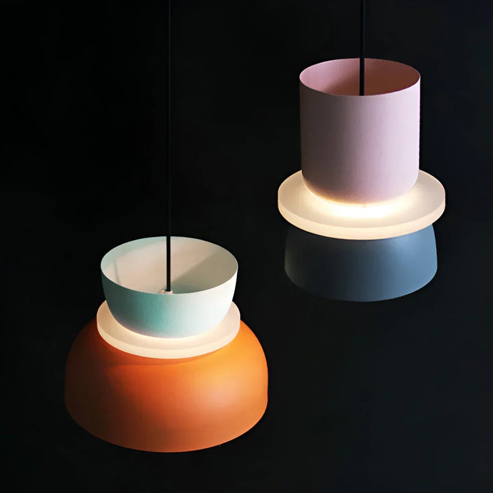 Nordic Macaron style pendant light with LED