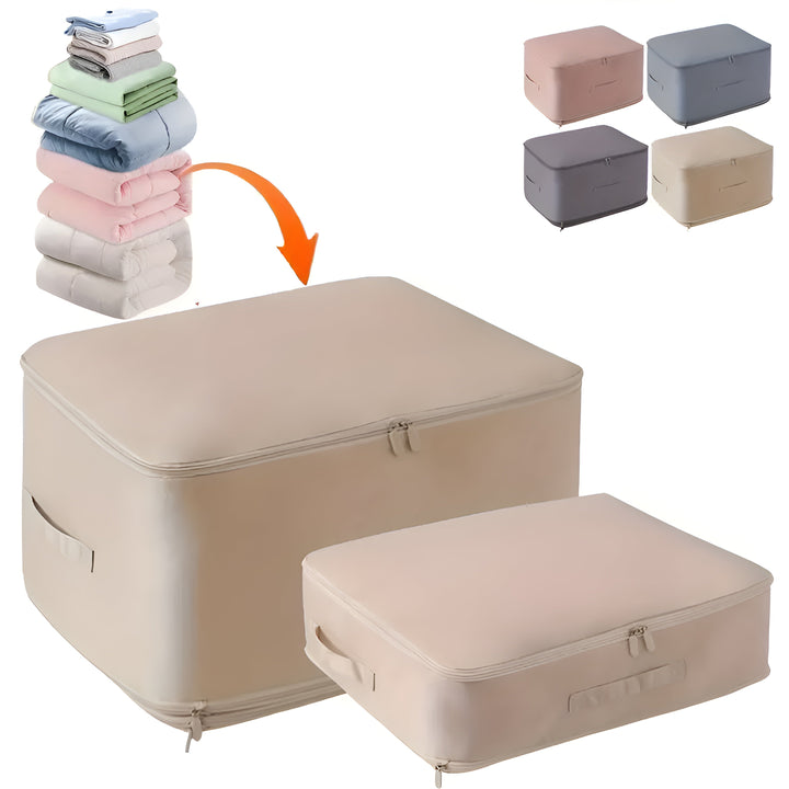 Space-saving airtight storage bags for clothes and bedding